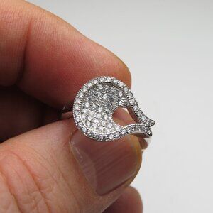 925*Sterling Silver Diamond  Ring